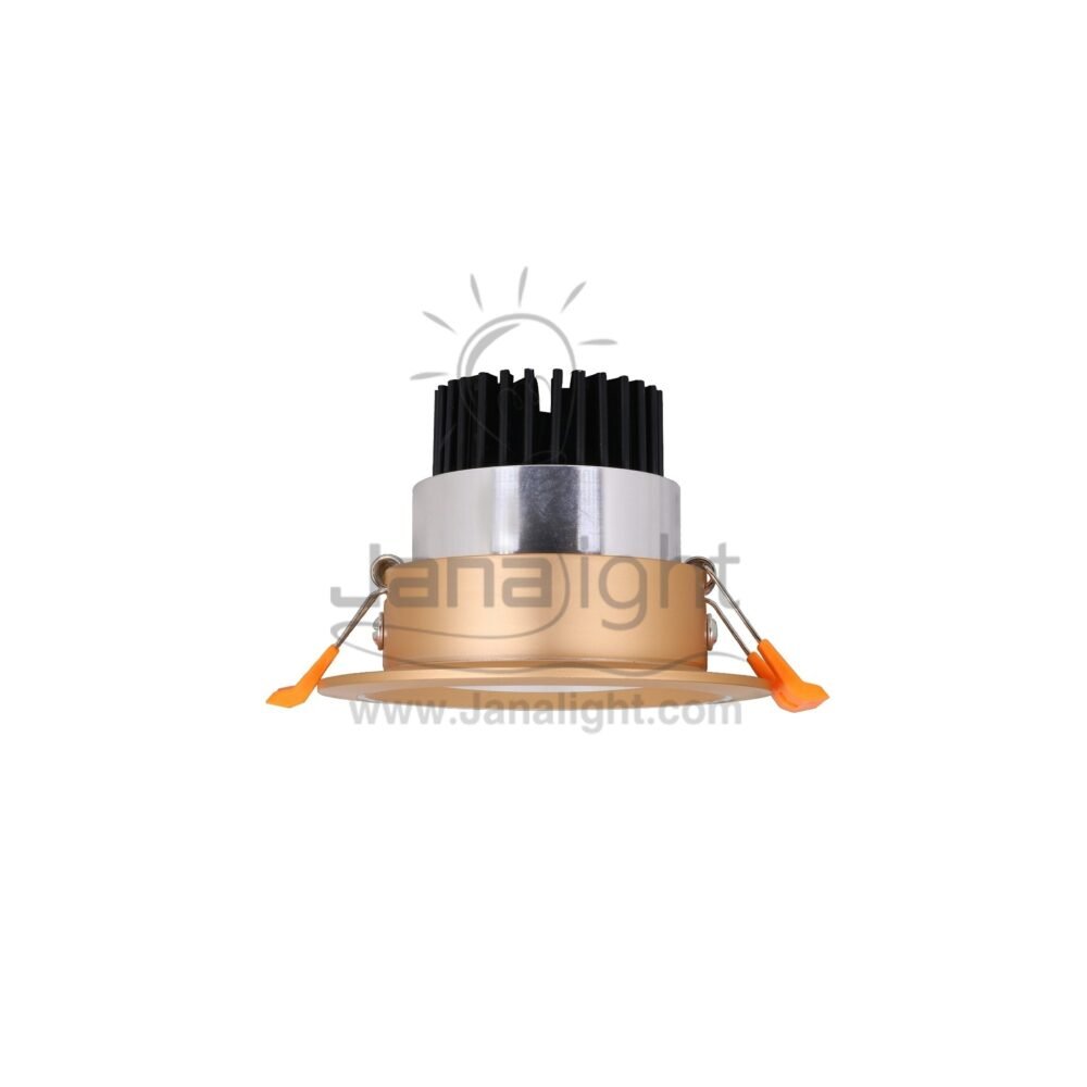 سبوت 5 وات ذهبي ابيض COB غاطس جديد fixed round submersible recessed gold spotlight 5 watt