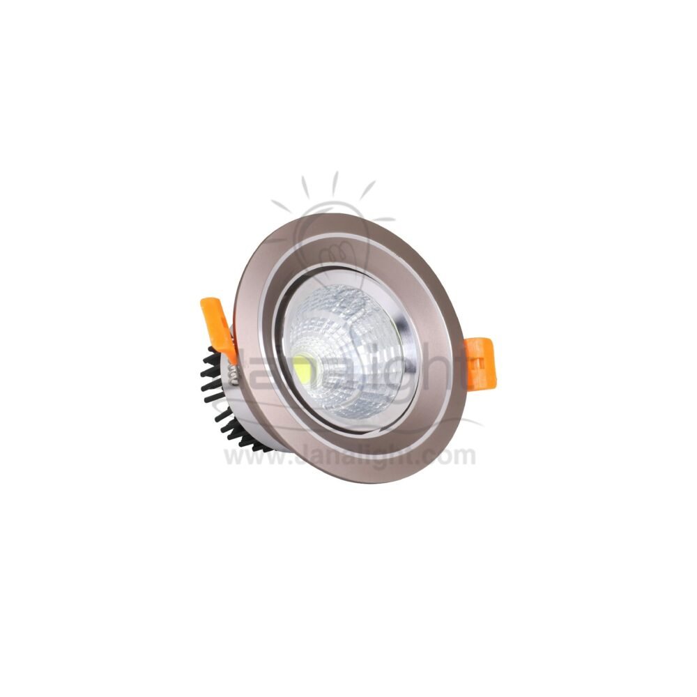سبوت 5 وات بني مط ابيض COB غاطس جديد fixed round submersible recessed brown spotlight 5 watt
