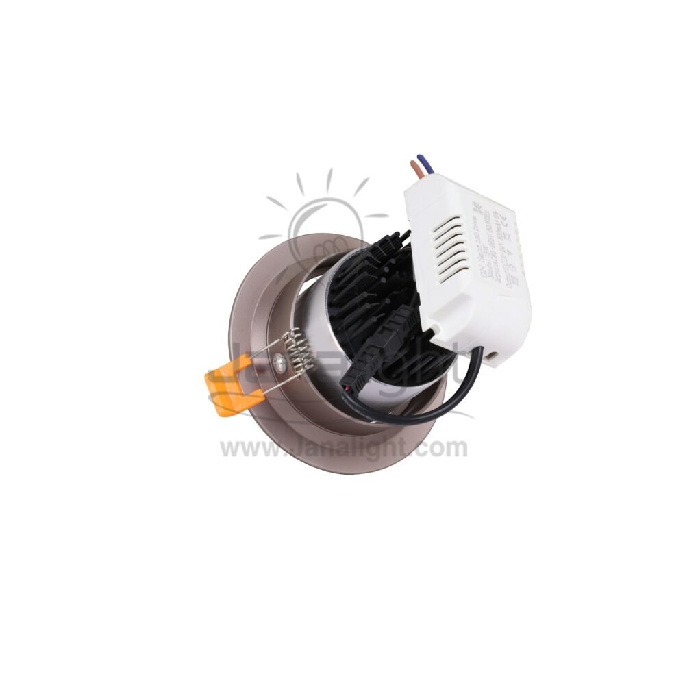 سبوت 5 وات بني مط ابيض COB غاطس جديد fixed round submersible recessed brown spotlight 5 watt