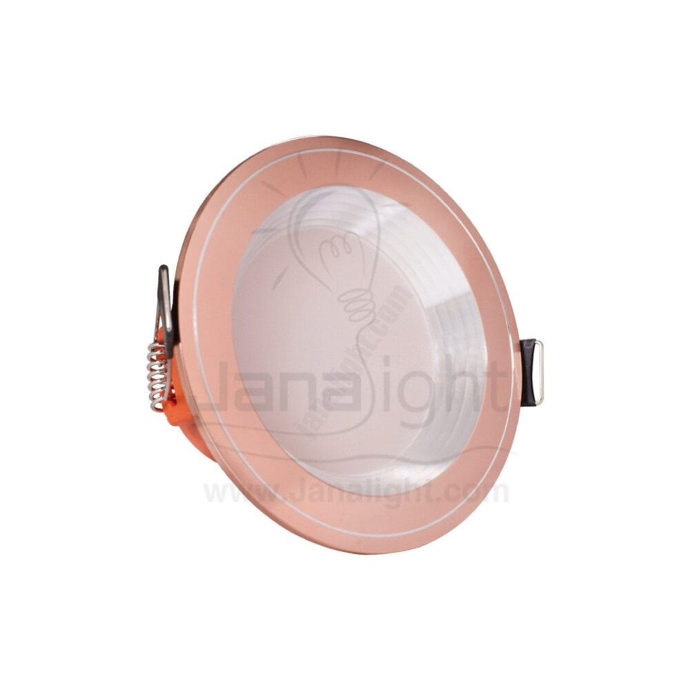 سبوت لايت 6وات لد نيكل مدرج نحاسي وورم spotlight 6 watt copper warm