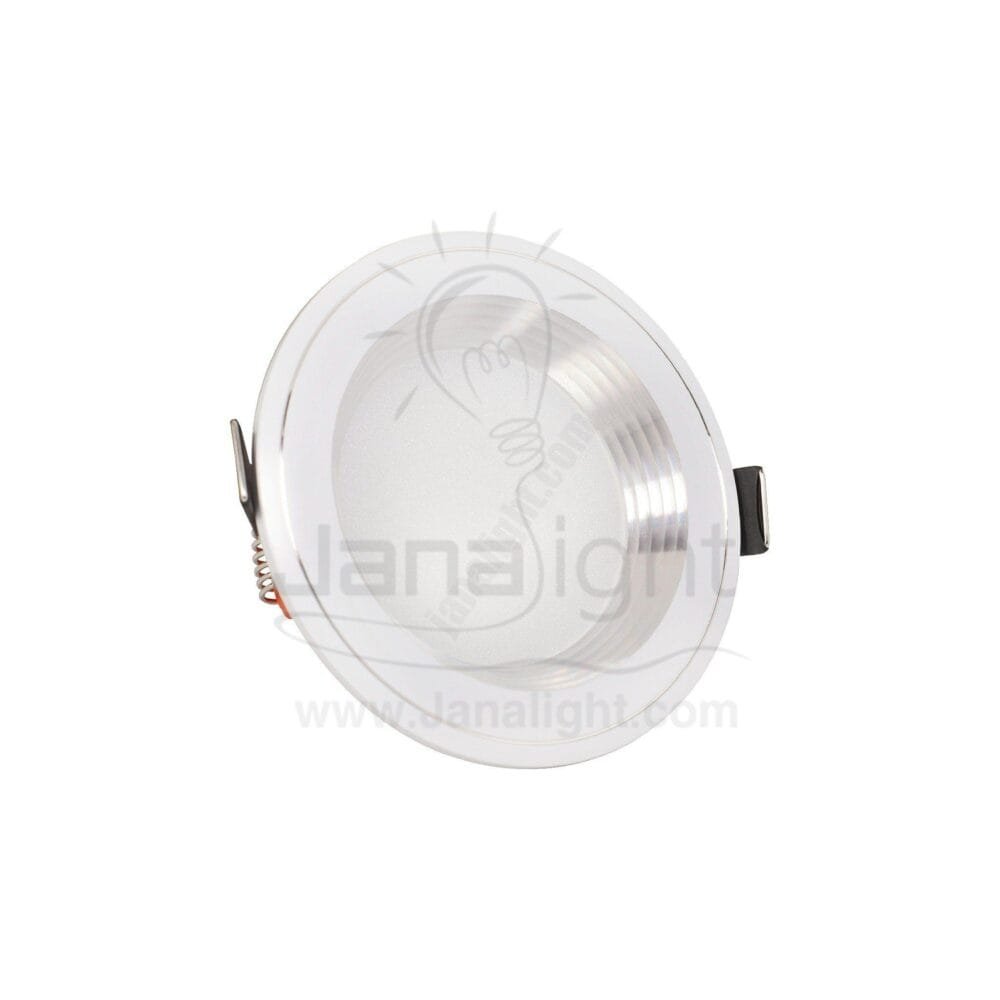 سبوت لايت 6وات لد نيكل مدرج ابيض وورم spotlight 6 watt white warm