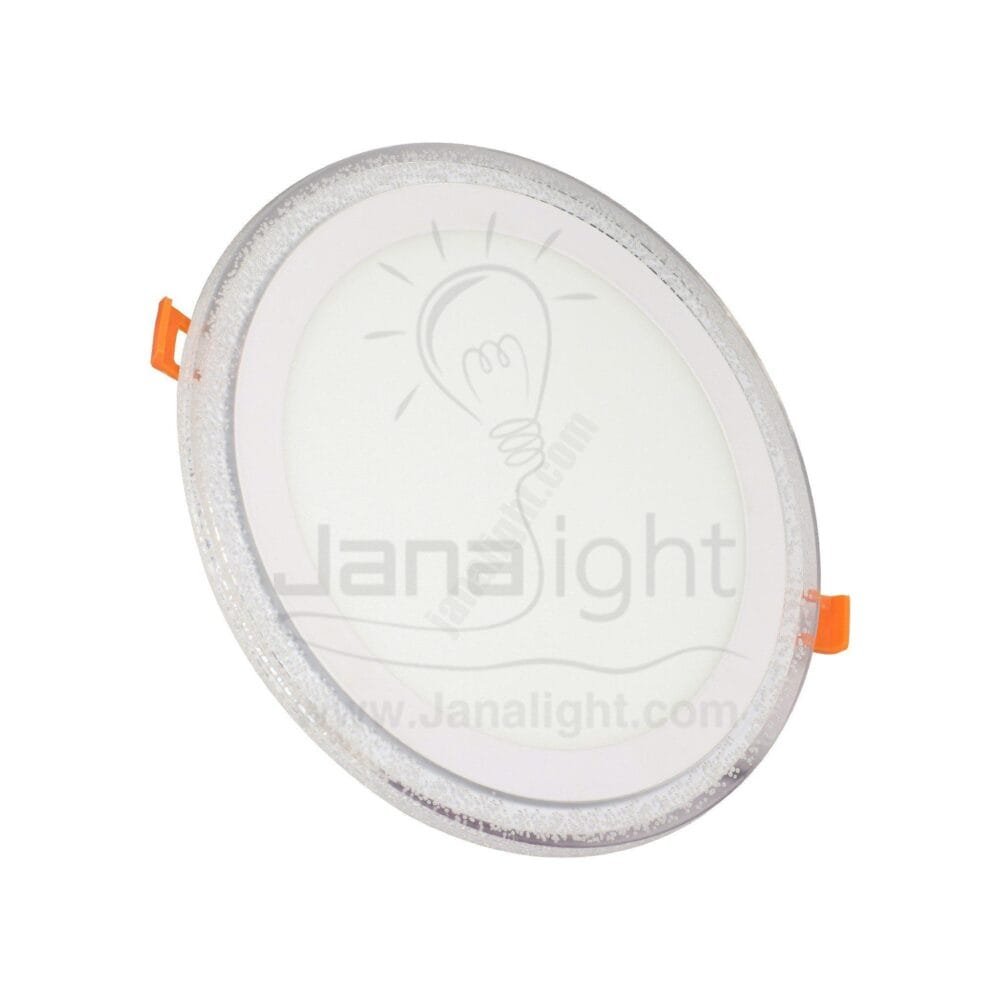 سبوت لايت بانيل لطش مدور ابيض 18 وات وموف 6 وات round prominent white 18 watt mauve 6 watt spot panel light