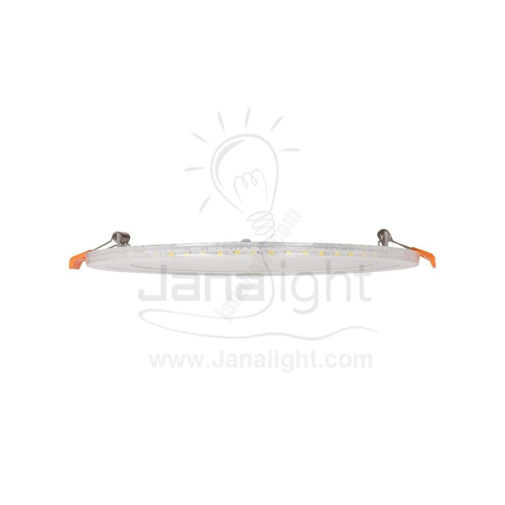 سبوت بانيل لطش مدور ابيض 18 وات + موف 6 وات round prominent white 18 watt mauve 6 watt spot panel light