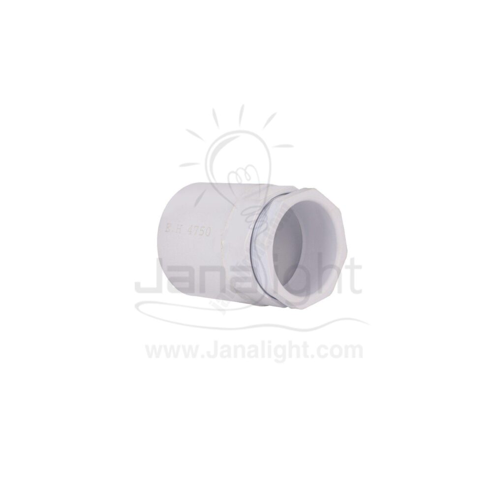 لاكور بيت الهندسة 50 مل Round Conduit Circular box Adaptor UPVC ENGINEERING-HOME 50MM