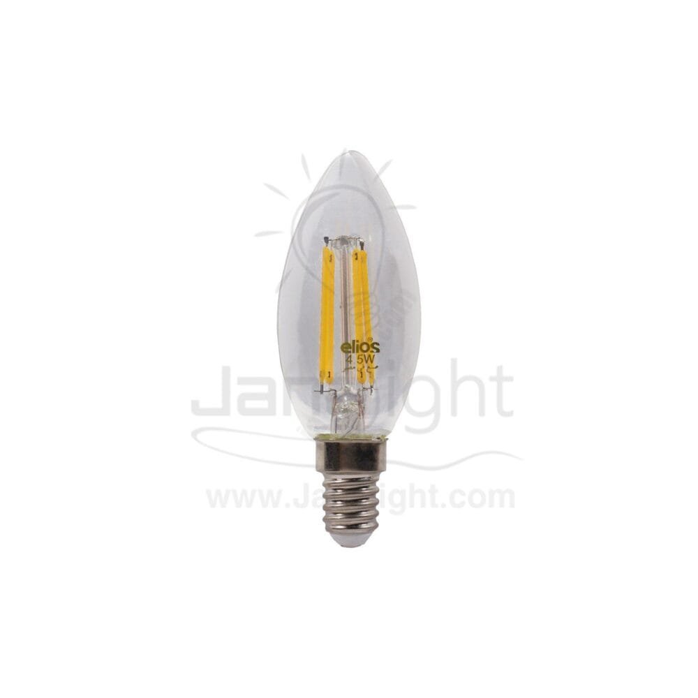 لمبة بلحة لد 4.5 وات اليوس وورم فلامنت Elios filament candle bulb 4.5 watt warm