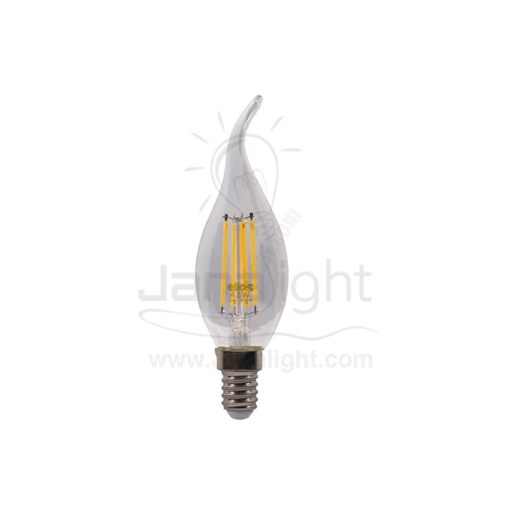 لمبة دمعة لد 4.5 وات اليوس وورم فلامنت Elios filament candle angular bulb 5 Watt warm