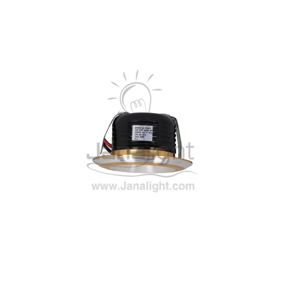 سبوت زر 3 وات مدور فضي ذهبي ابيض SF fixed recessed cob gold silver mini led downlight 3 watt