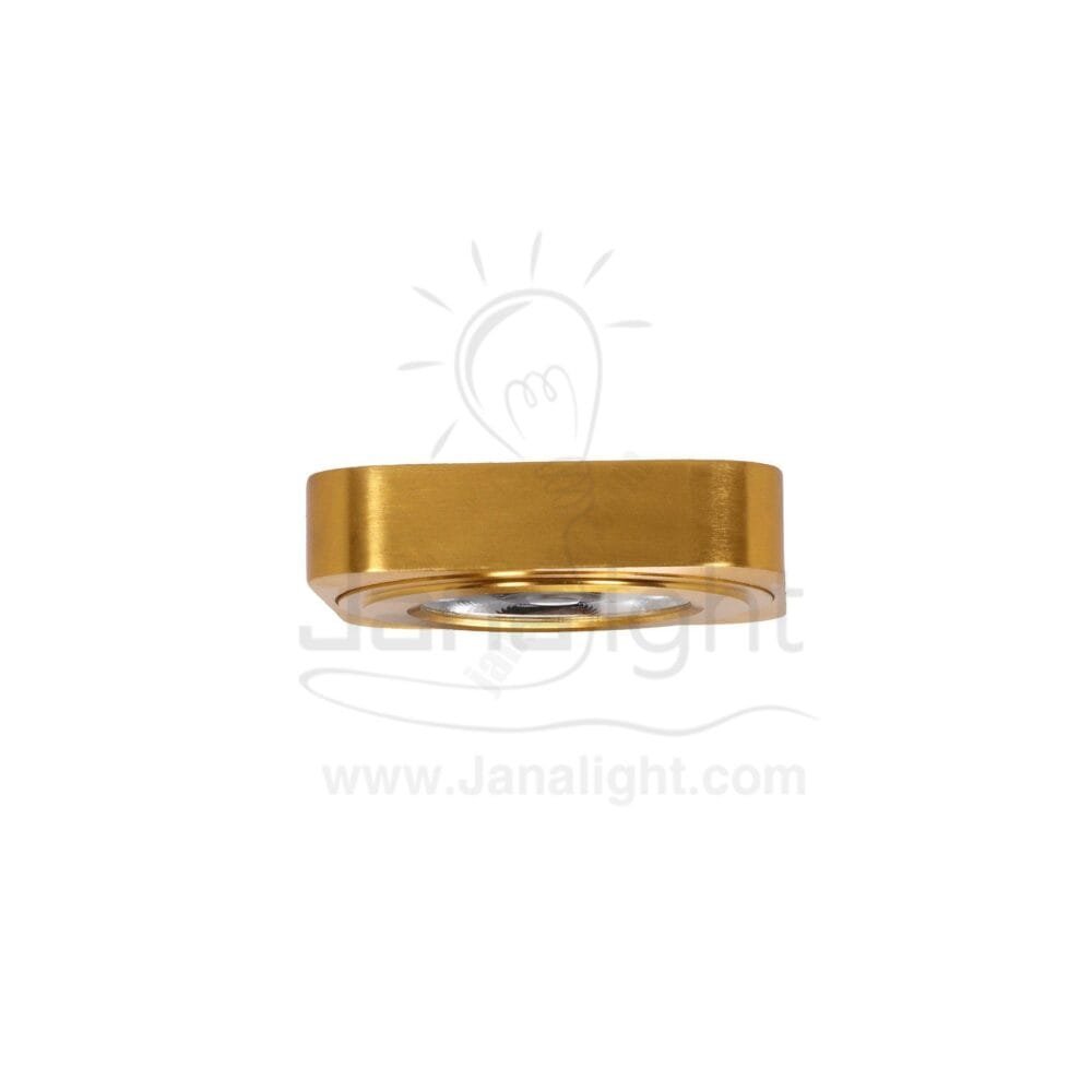سبوت لطش 5 وات COB مربع ذهبي وورم ultra thin led ceiling square spotlight 5 watt golden warm