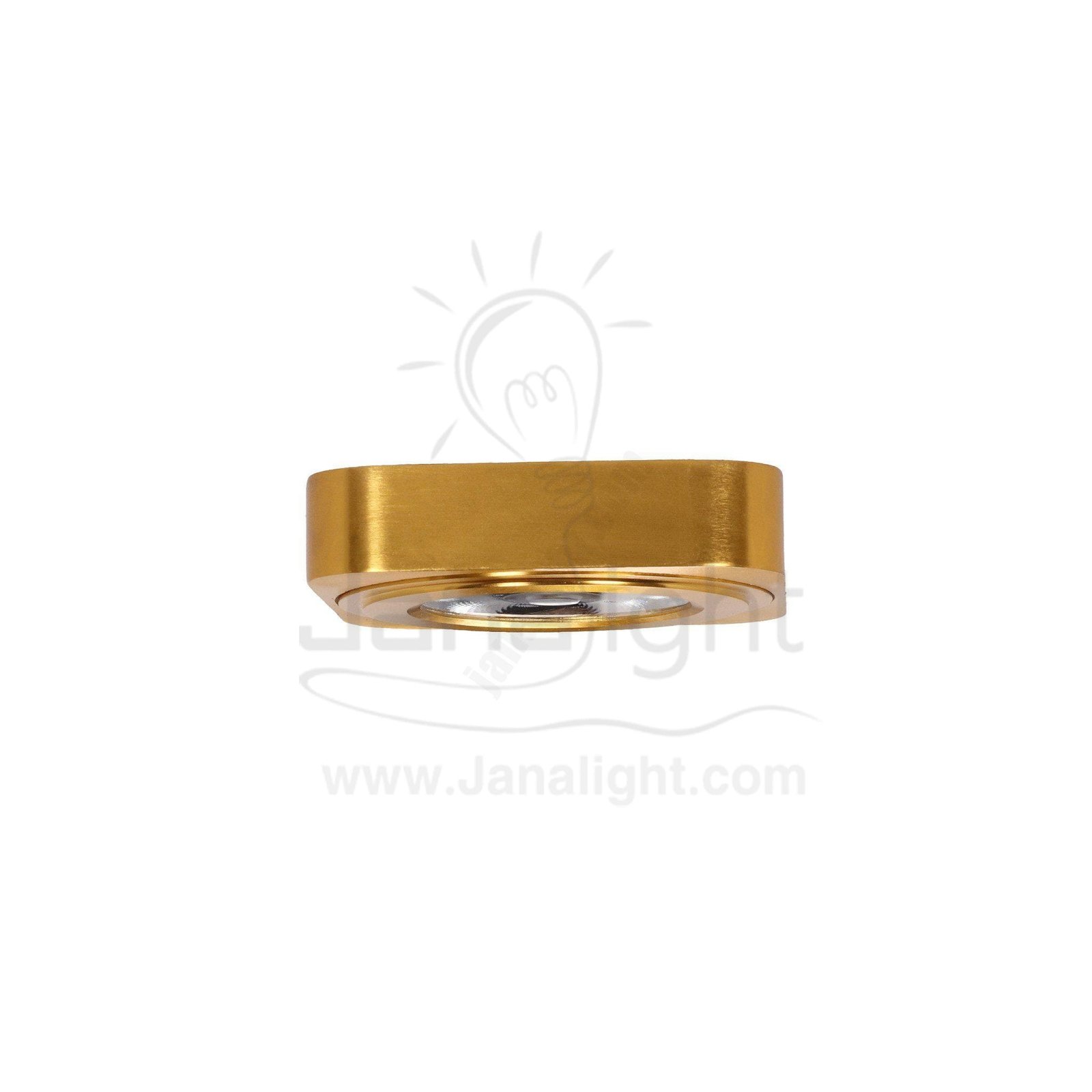 سبوت لطش 5 وات COB مربع ذهبي ابيض ultra thin led ceiling square spotlight 5 watt golden white