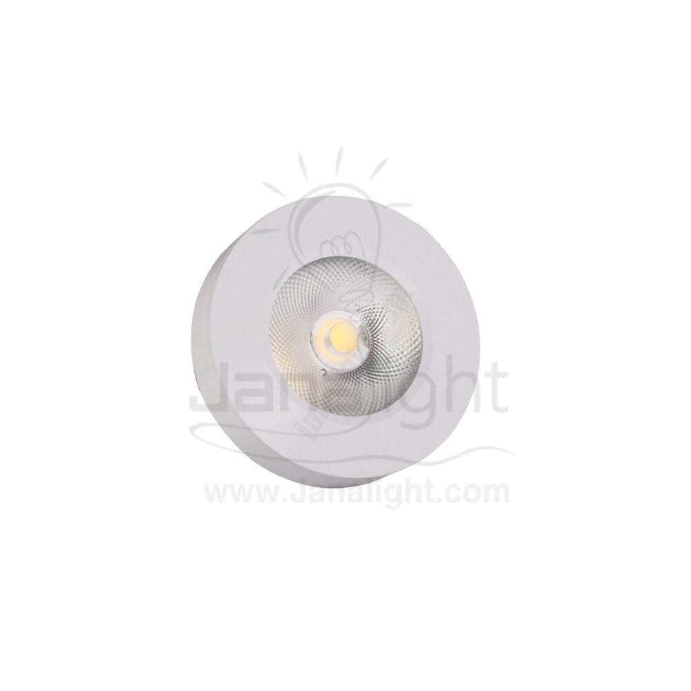 سبوت لايت لطش 5 وات COB مدور ابيض وورم ultra thin led ceiling round spotlight 5 watt white warm