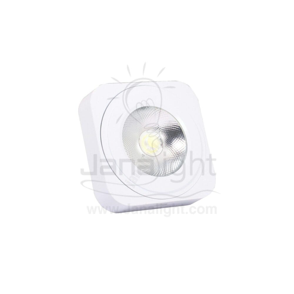 سبوت لايت لطش 5 وات COB مربع ابيض ابيض ultra thin led ceiling square spotlight 5 watt white