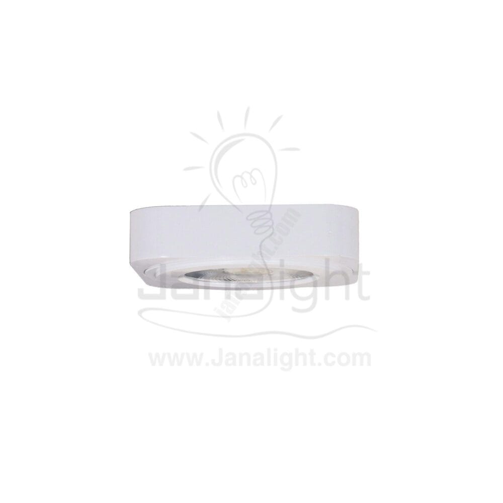 سبوت لطش 5 وات COB مربع ابيض ابيض ultra thin led ceiling square spotlight 5 watt white