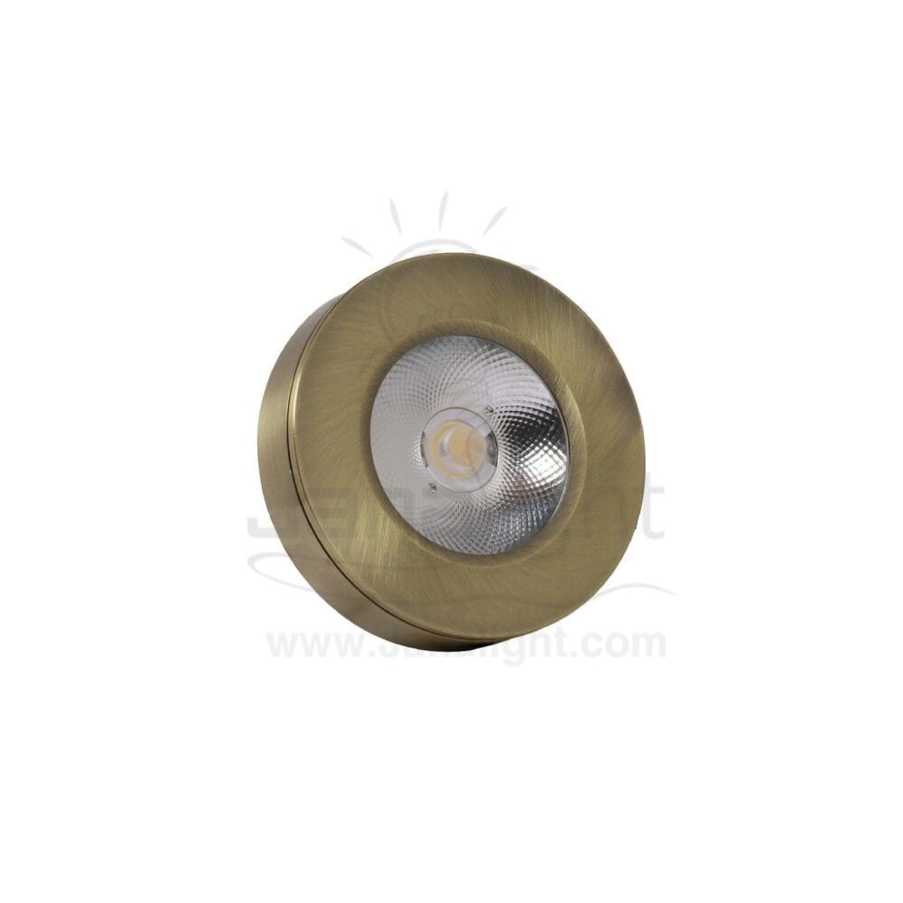 سبوت لايت لطش 5 وات COB مدور اكسيدي اصفر وورم prominent spotlight COB 5 watt oxide warm