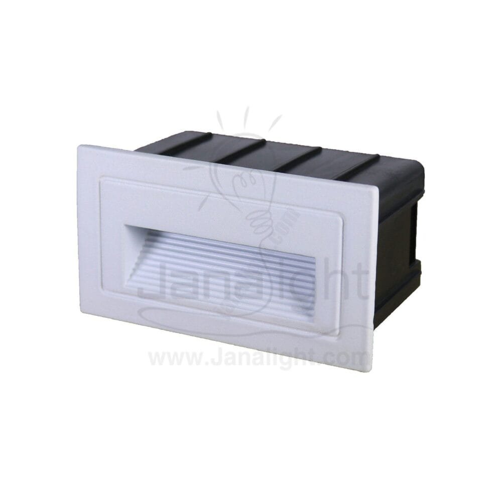 سبوت سلم لد 2 وات وورم مستطيل ابيض مدرج 2 watt warm stair lighting