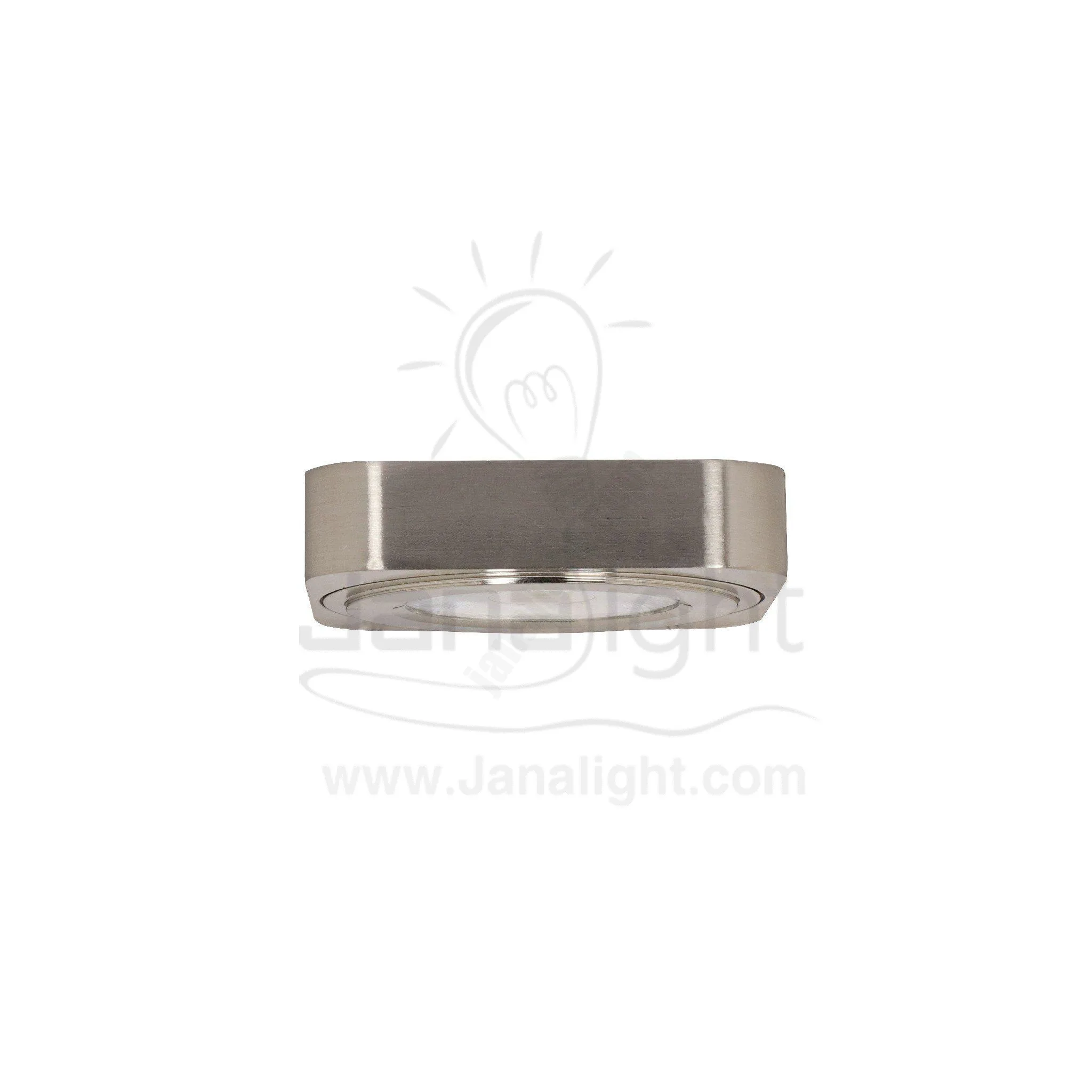 الرئيسية 35 سبوت لطش 5 وات COB مربع فضي ابيض Spotlight LED 5W COB Square Silver White Light
