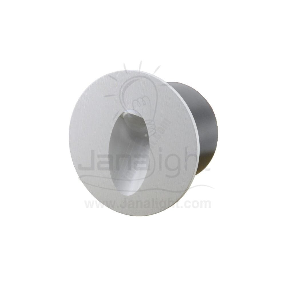 سبوت سلم لد مدور ابيض مقشش كبير white large stair lighting