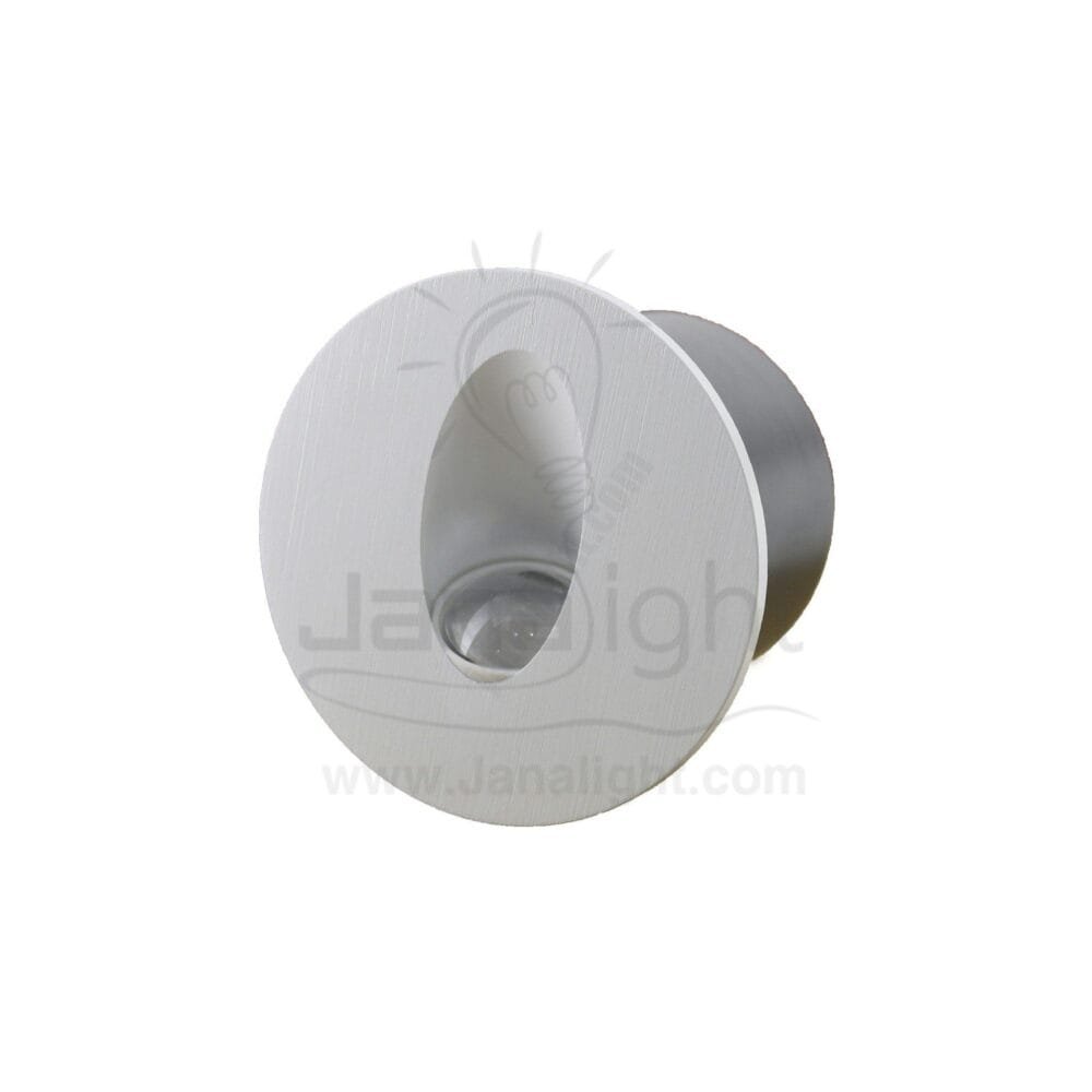 سبوت سلم لد مدور ابيض مقشش كبير white large stair lighting