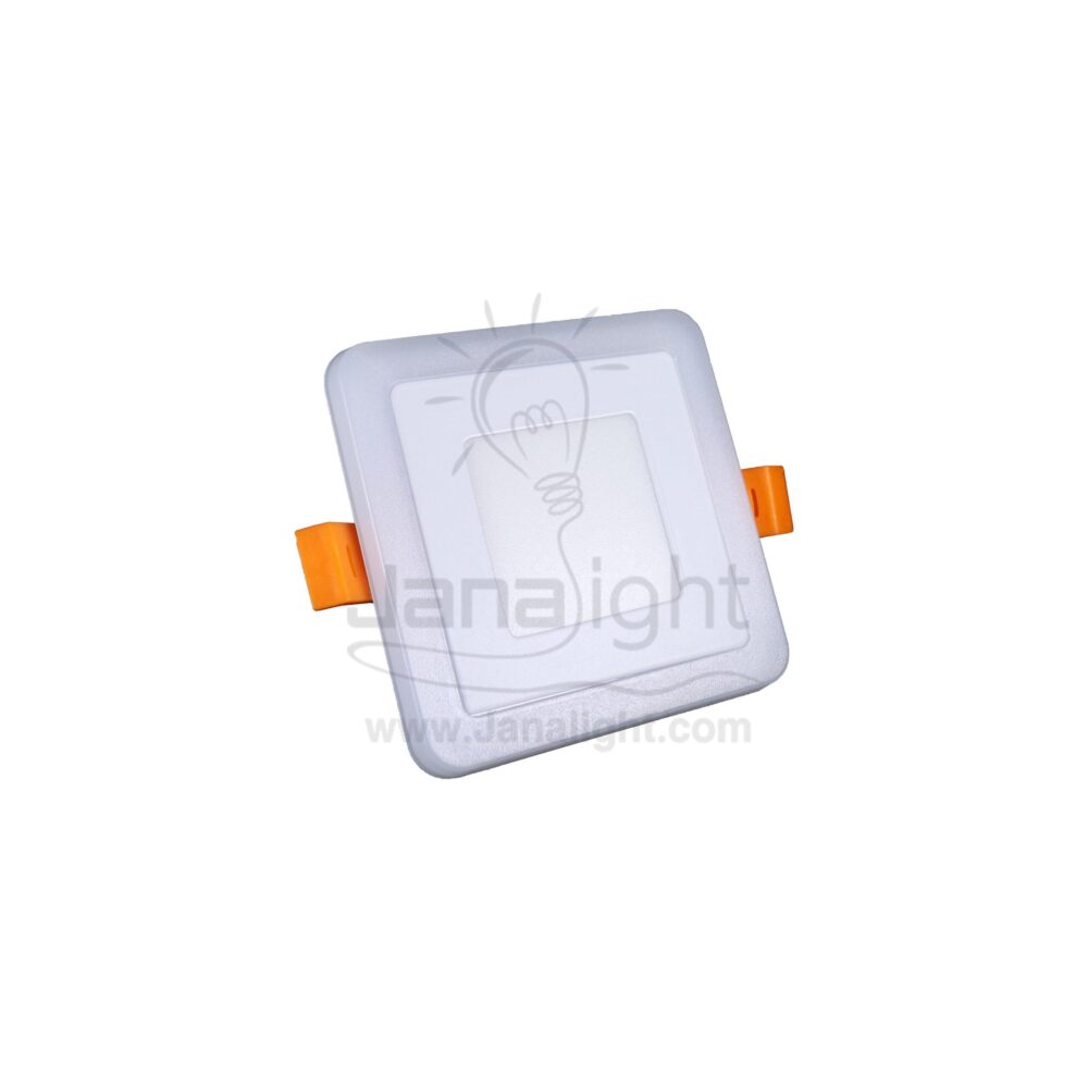 سبوت بانيل اكرليك مربع بينك ابيض 3 وات و3 وات panel spotlight 3 watt pink and 3 watt white
