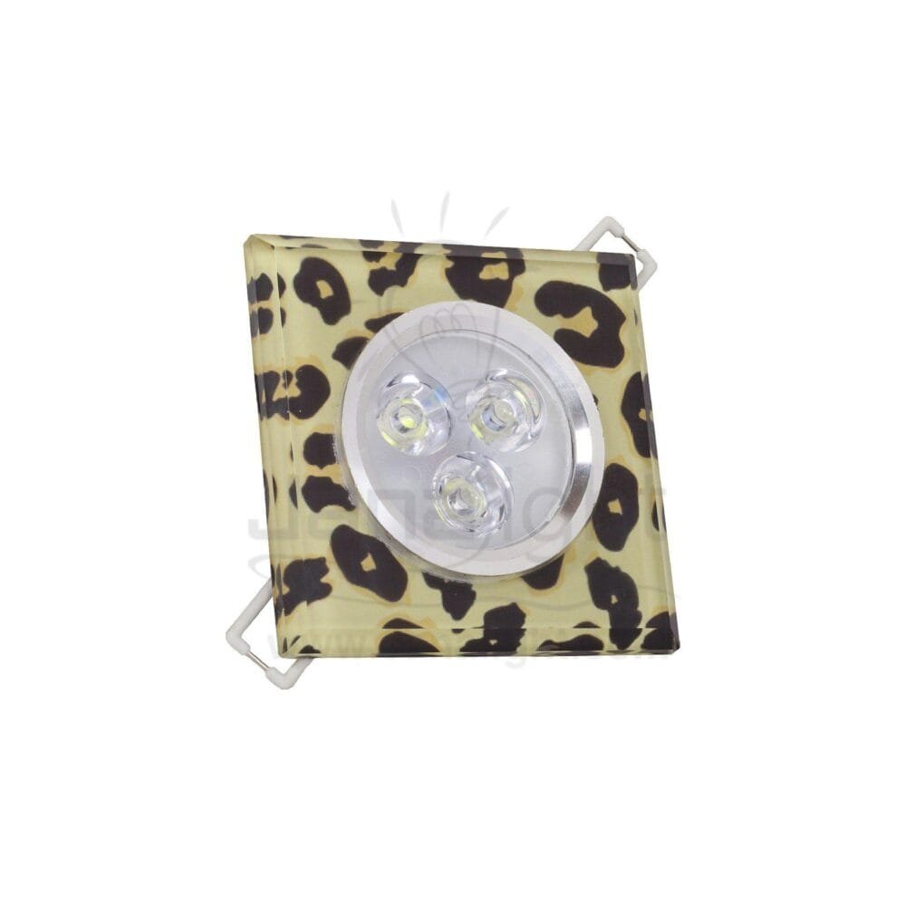 سبوت لايت زجاج 3 لد مشكل glass spotlight 3 watt