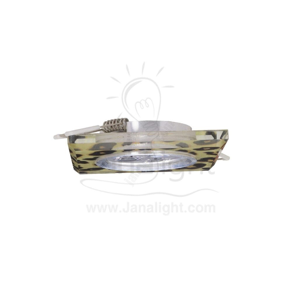 سبوت زجاج 3 لد مشكل glass spotlight 3 watt