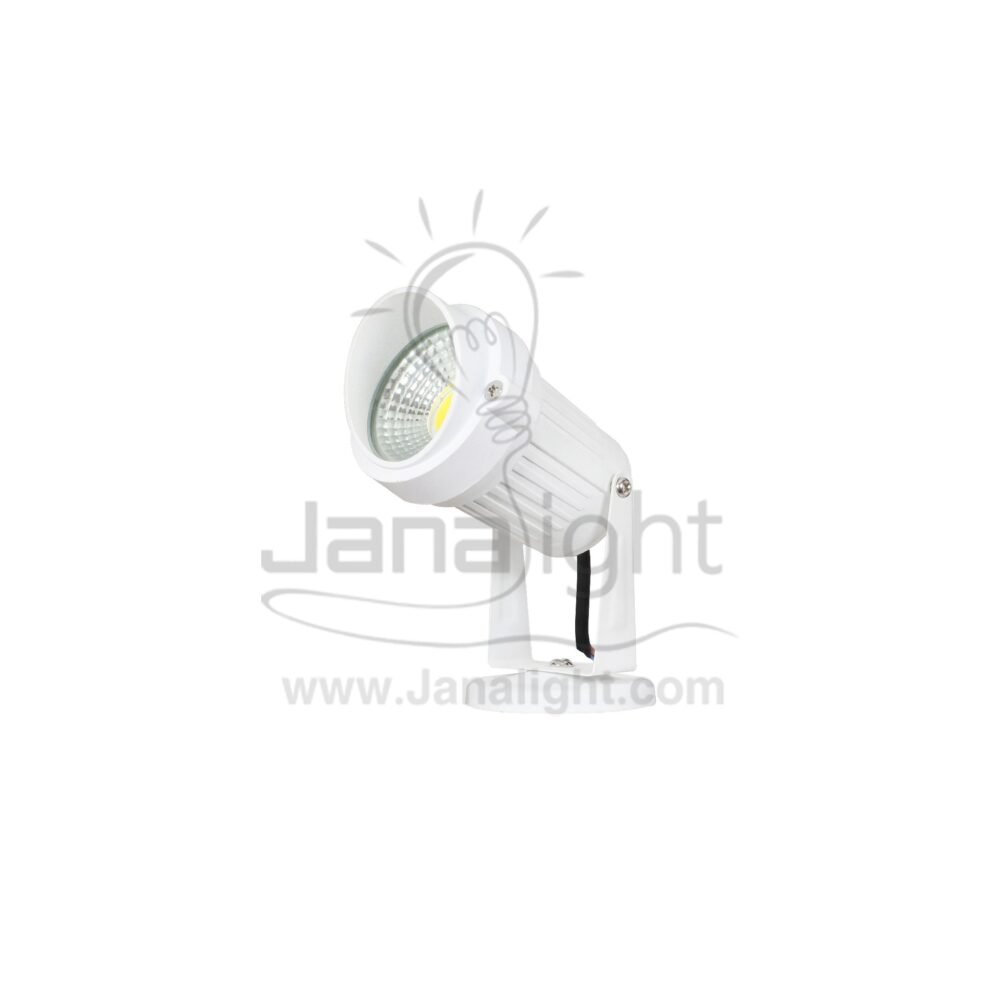 سبوت حربة بقاعدة 5 وات COB ابيض وورم بكاب outdoor black spotlight spike for gardens COB 5W
