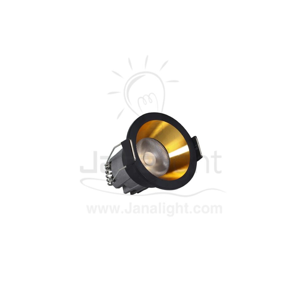 سبوت لايت ايميكا ليد 3 وات اسود ذهبي وورم COB Small submersible black and gold cob spotlight 3 watt 10332410(1)