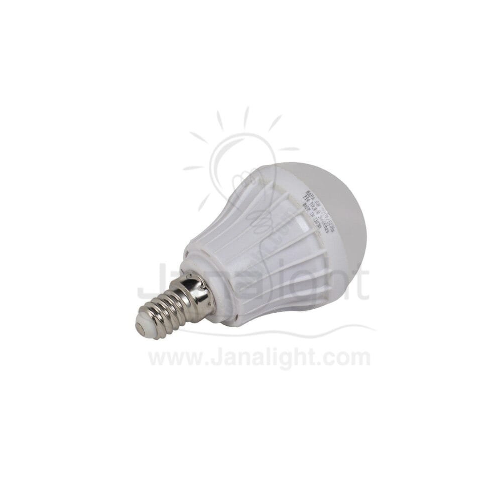 لمبة بولة فلام لد 5 وات ابيض جنى لايت LED bulb 5 watt white E 14