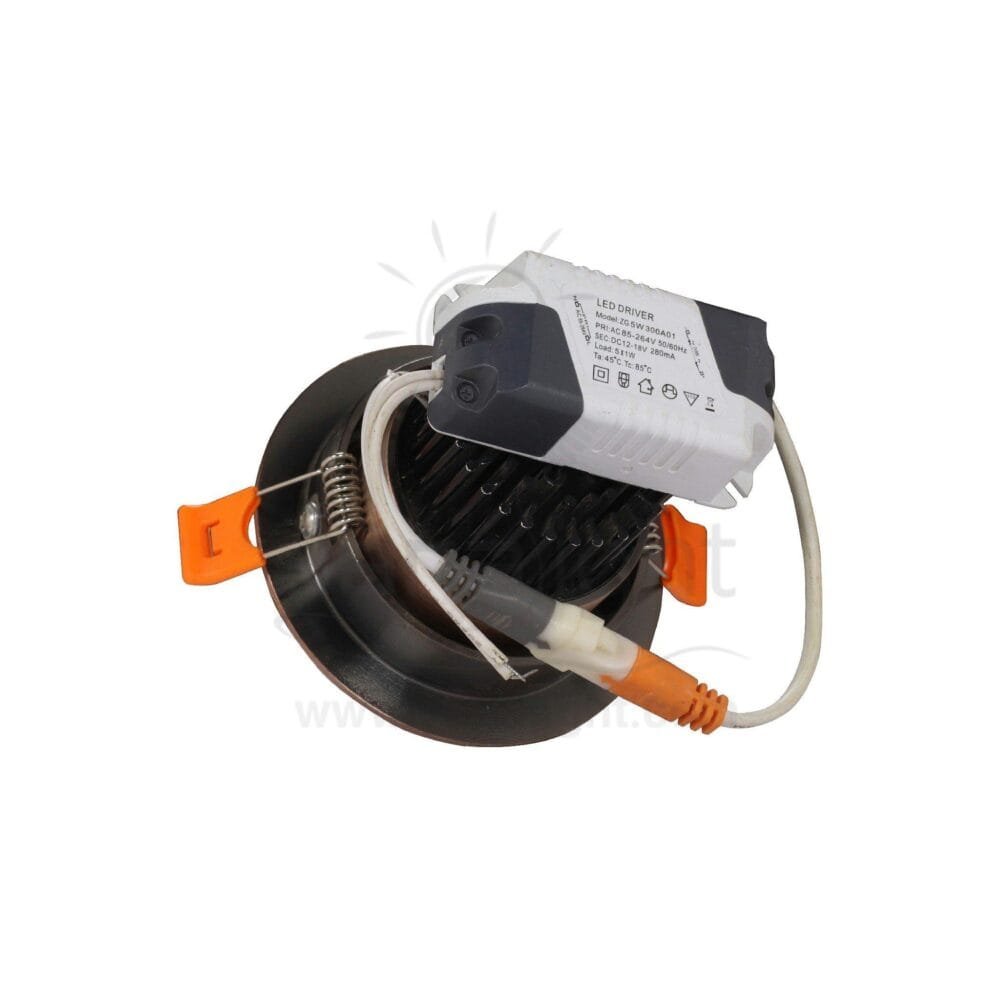 سبوت 5 وات شريحة اكسيدي ابيض عالي الجودة جنى لايت led spotlight 5 watt oxide white