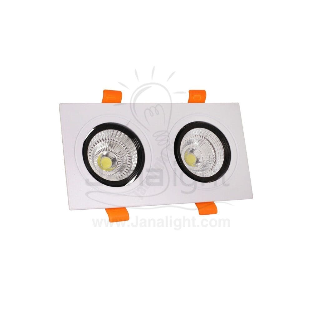سبوت 2 عين 10 وات COB ابيض ابيض جنى لايت B09 Spotlight 2 Lights 10 watt white