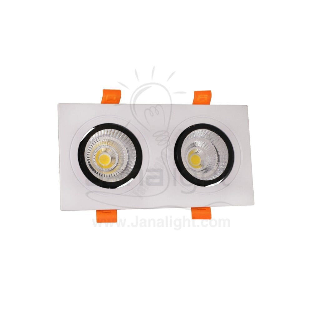 سبوت 2 عين 10 وات COB ابيض وورم جنى لايت B09 Spotlight 2 Lights 10 watt white warm