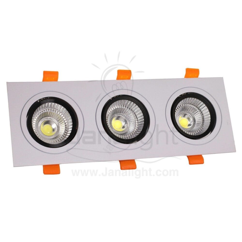 سبوت لايت 3 عين 15 وات COB ابيض ابيض جنى لايت B09 Spotlight 3 Lights 15 watt white