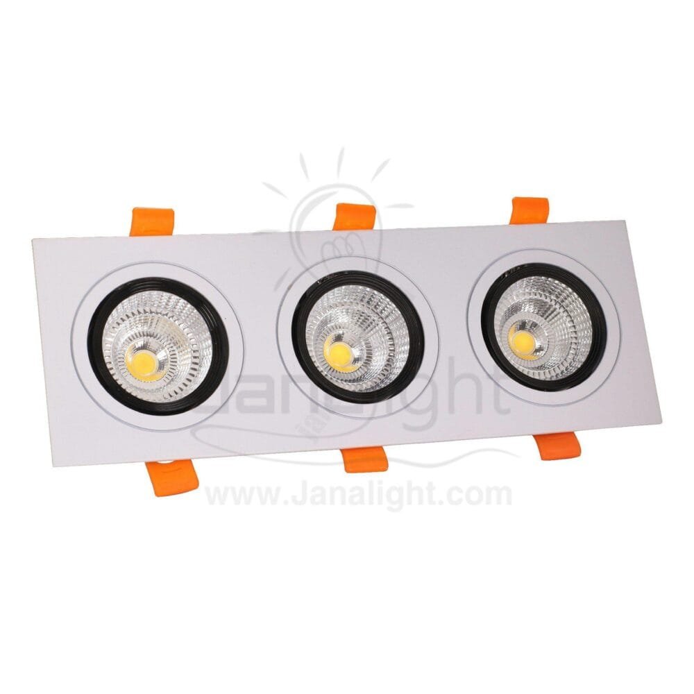 سبوت لايت 3 عين 15 وات COB ابيض وورم جنى لايت B09 Spotlight 3 Lights 15 watt white warm