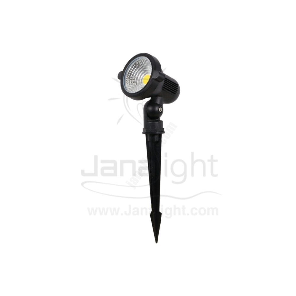 سبوت حربة 7 وات COB اسود وورم جنى لايت garden spotlight 7 watt COB black warm