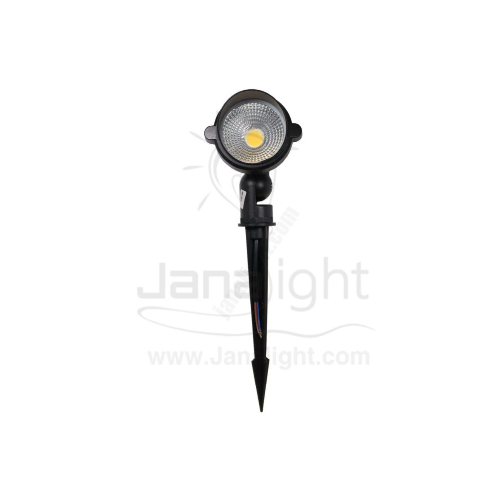 سبوت حربة 7 وات COB اسود وورم بكاب جنى لايت garden spot light 7 watt black wam