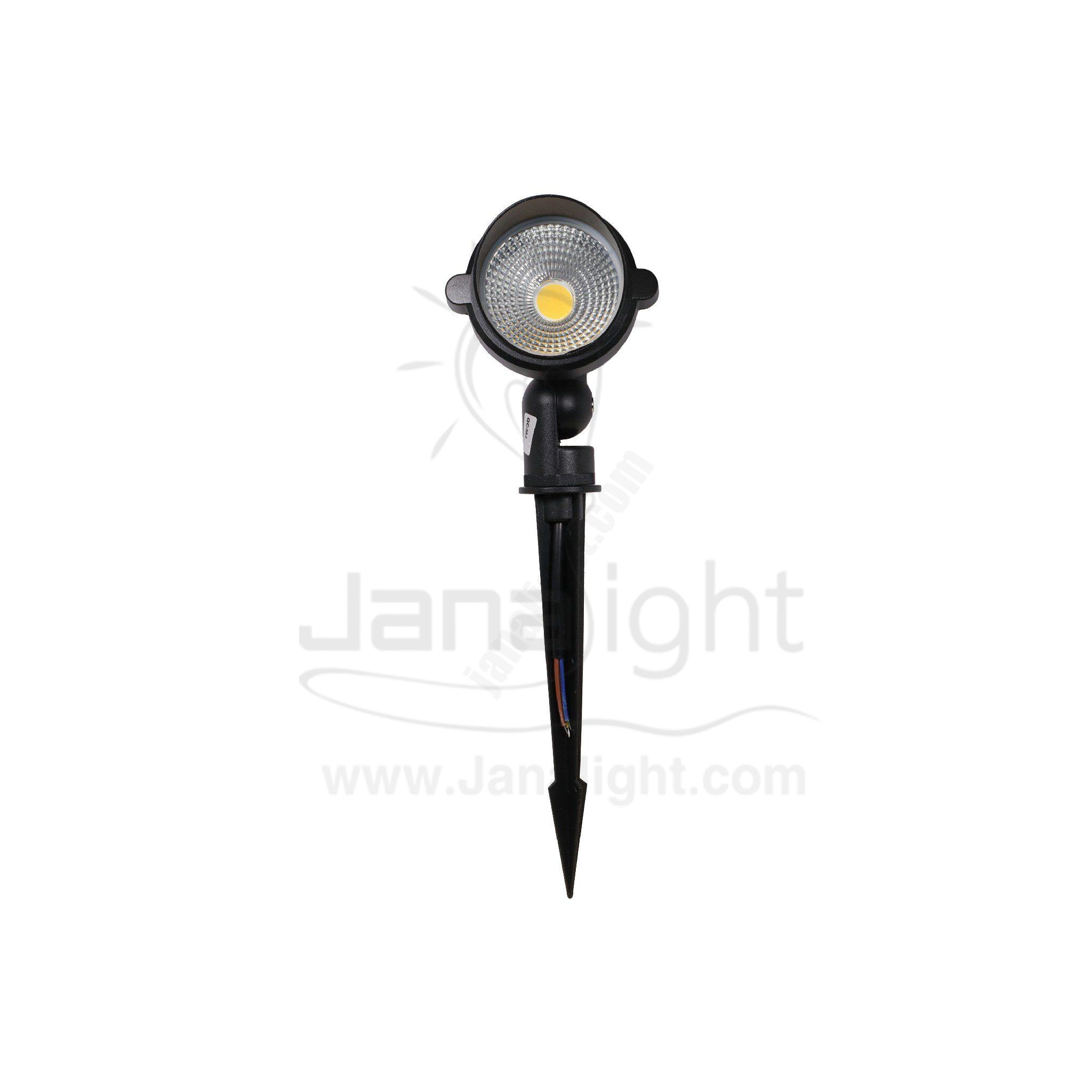 سبوت حربة 7 وات COB اسود وورم بكاب جنى لايت garden spot light 7 watt black wam