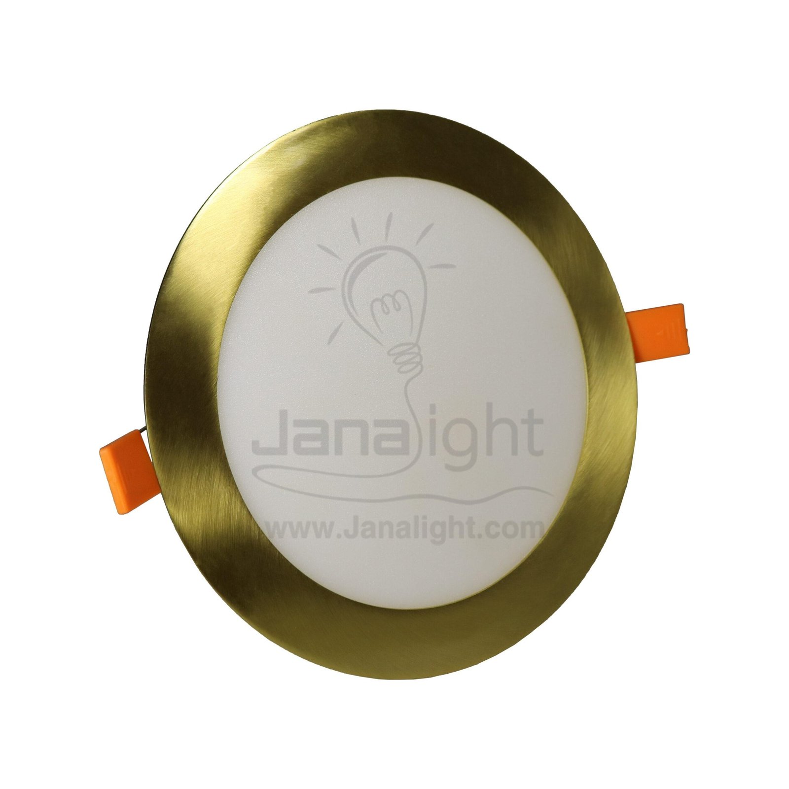 سبوت بانيل 12 وات مدور ذهبي ابيض جنى لايت panel prominent spotlight 12 watt round golden white