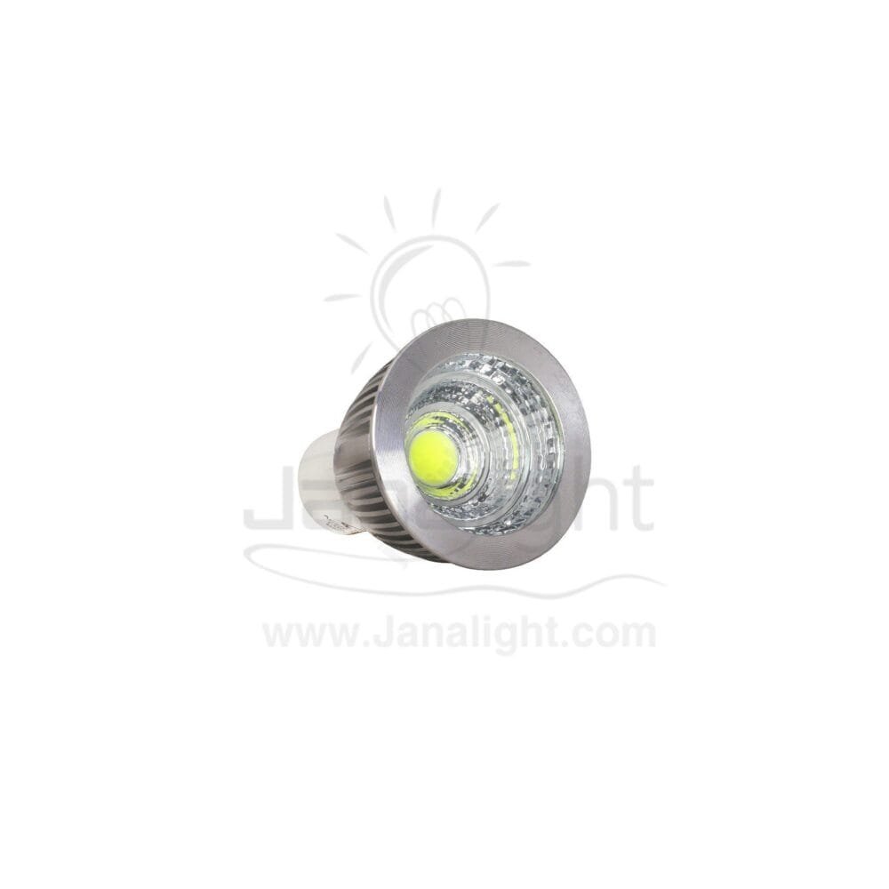 لمبة سبوت 5 وات COB لمبس ابيض LED spot lamp 5 watt COB white