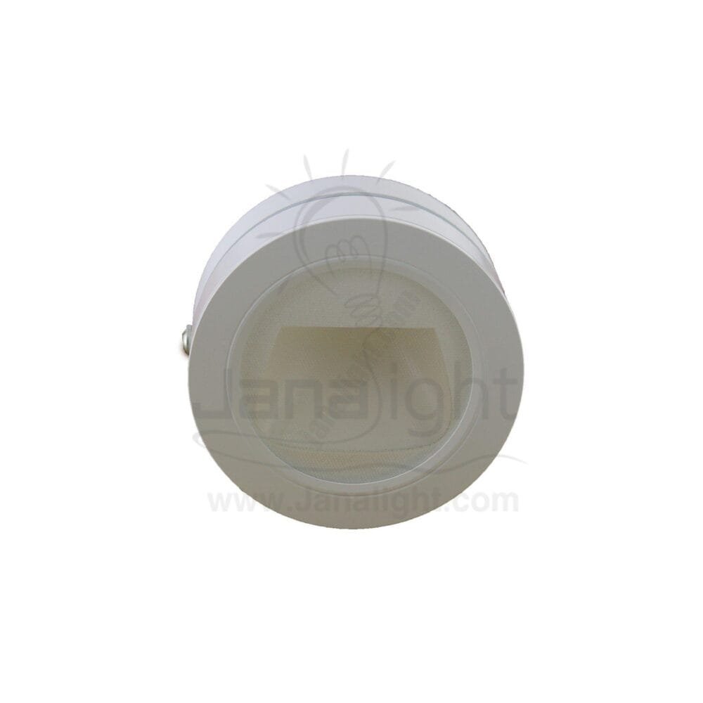 سبوت سلم لطش مدور 3 وات ابيض جنى لايت outside 3 watt white stair lighting