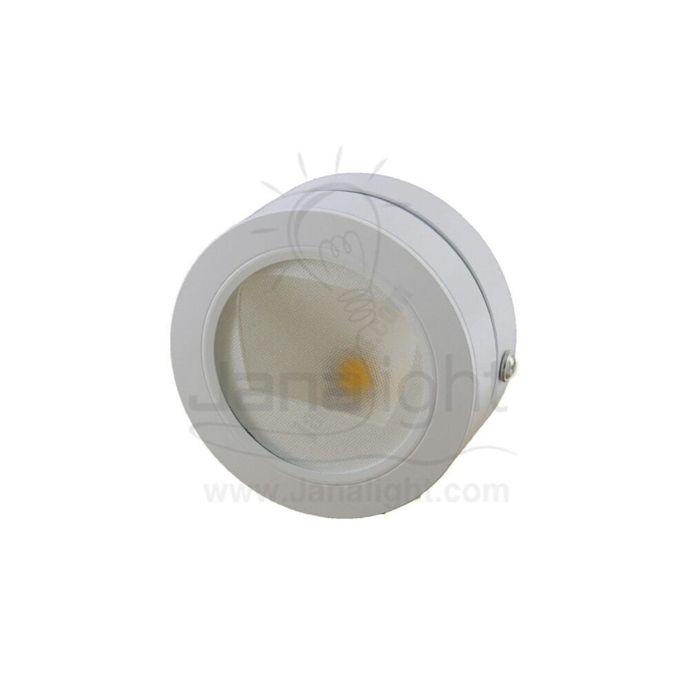 سبوت سلم لطش مدور 3 وات ابيض جنى لايت outside 3 watt white stair lighting