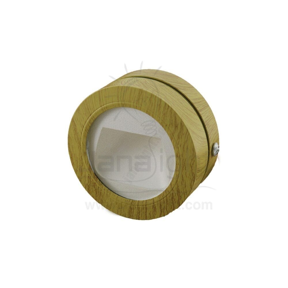 سبوت سلم لطش مدور 3 وات خشبي جنى لايت outside 3 watt wood stair lighting