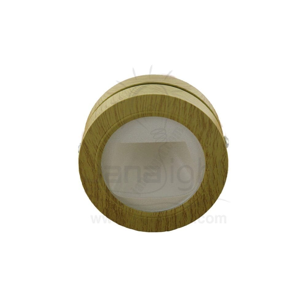 سبوت سلم لطش مدور 3 وات خشبي جنى لايت outside 3 watt wood stair lighting