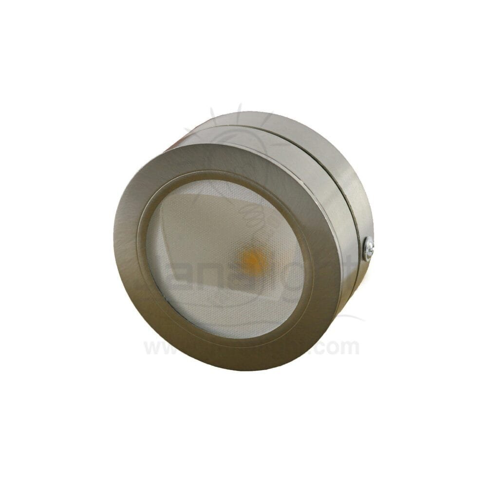 سبوت سلم لطش مدور 3 وات فضي جنى لايت outside 3 watt silver stair lighting