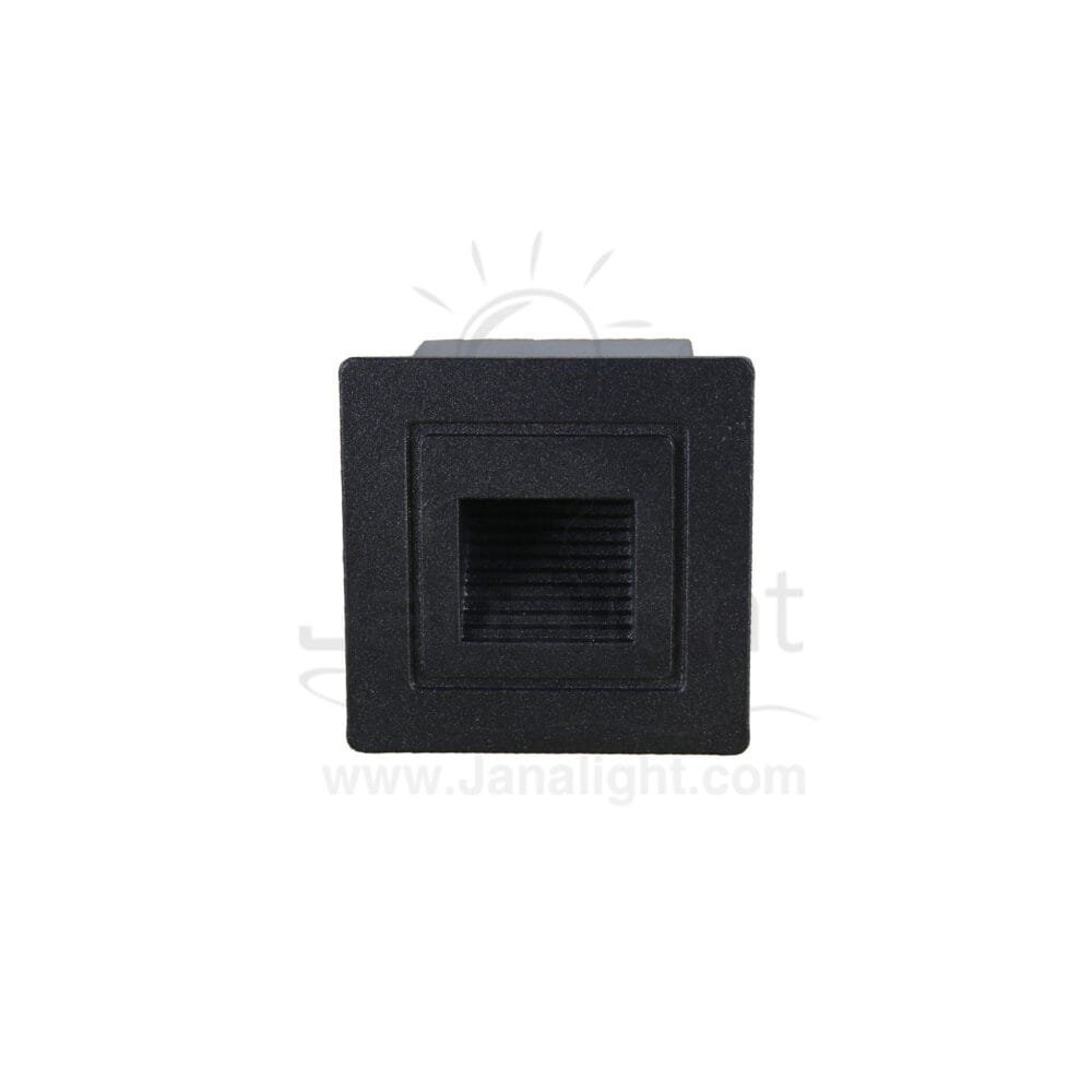 سبوت سلم مربع صغير 3 وات اسود جنى لايت 3 watt black small stair lighting