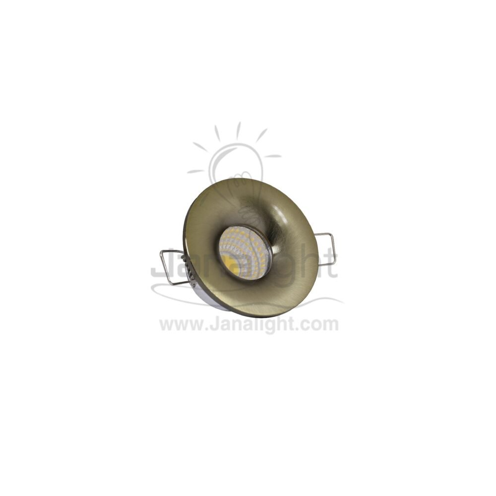 سبوت زر 3 وات مجوف اكسدية اصفر وورم fixed recessed hollow cob yellow oxide mini led downlight 3 watt
