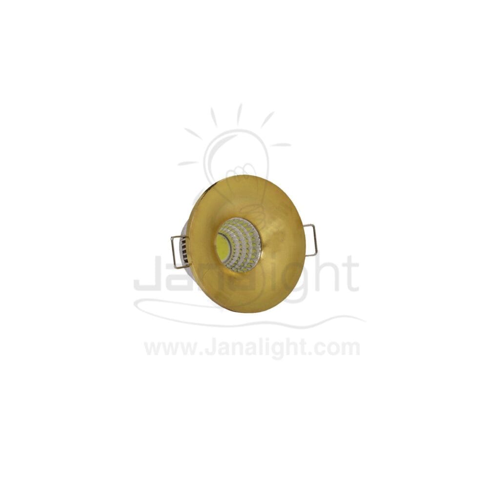 سبوت لايت زر 3 وات مجوف روز ذهبي لميع Spot ring 3 watt 5120 golden white