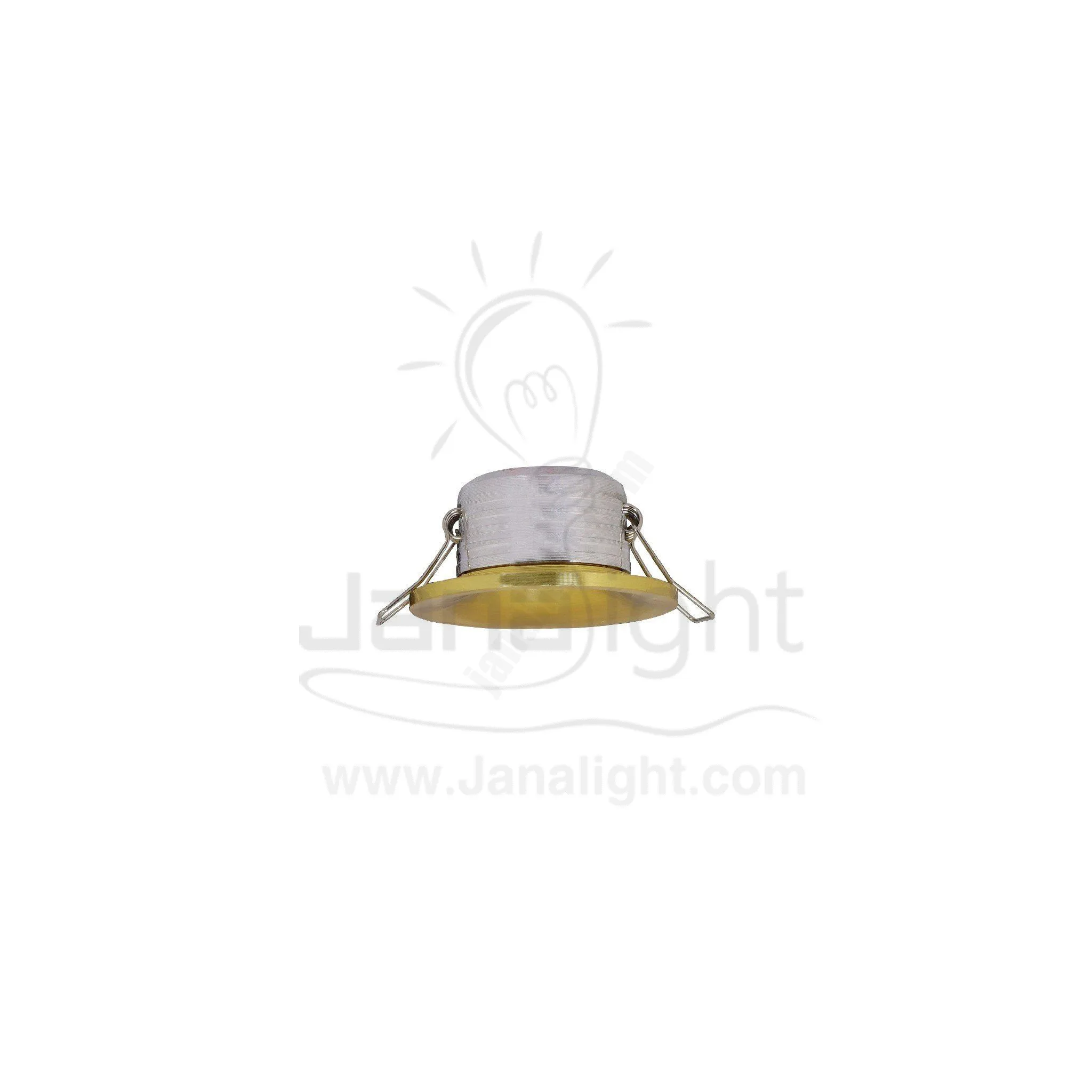 سبوت زر 3 وات مجوف روز ذهبي لميع ابيض جنى لايت Spot Ring 3 Watt 5120 Golden White