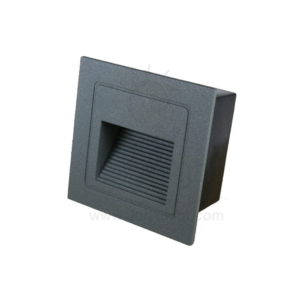 سبوت سلم مربع كبير 3 وات رمادي جنى لايت 3 watt grey large stair lighting