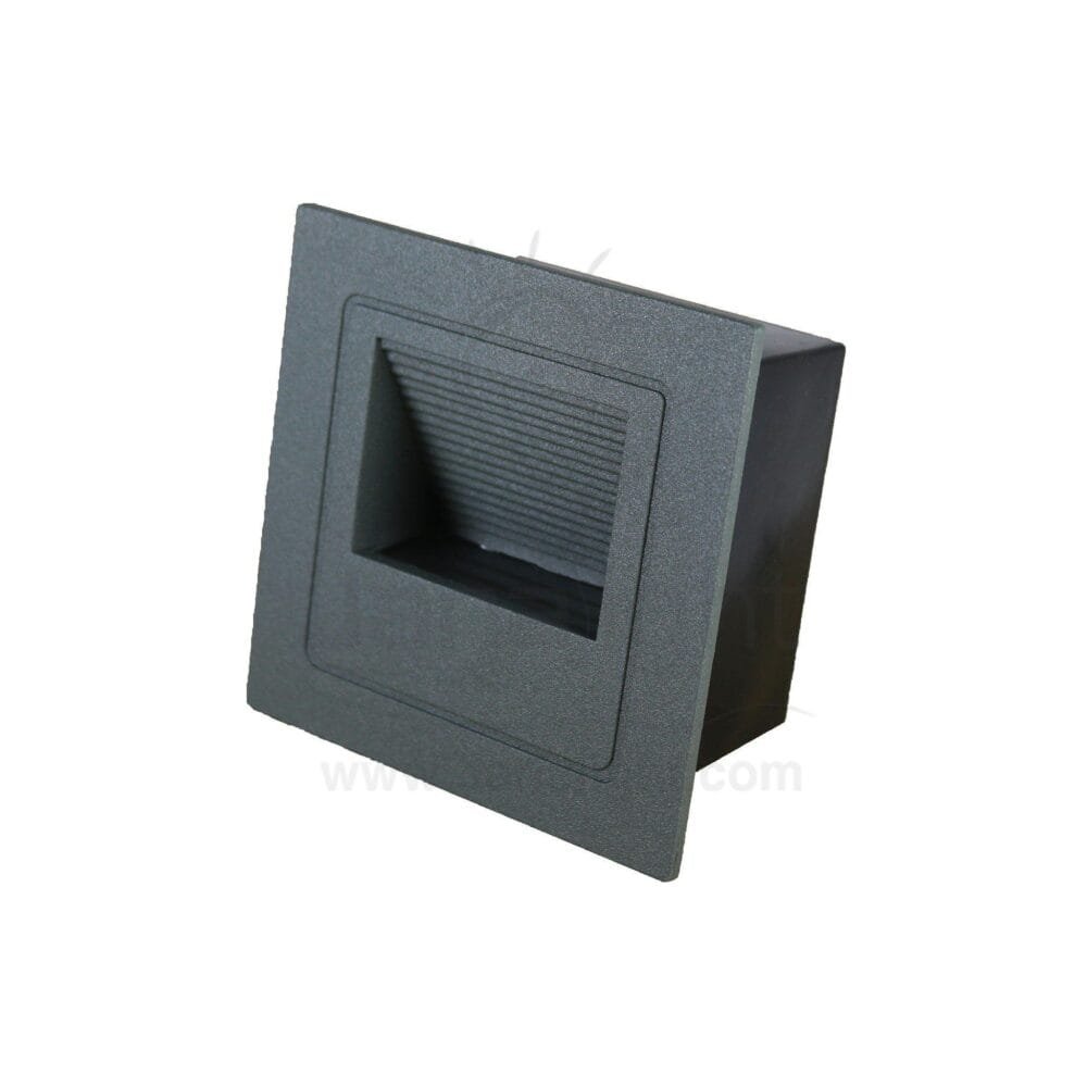 سبوت سلم مربع كبير 3 وات رمادي جنى لايت 3 watt grey large stair lighting
