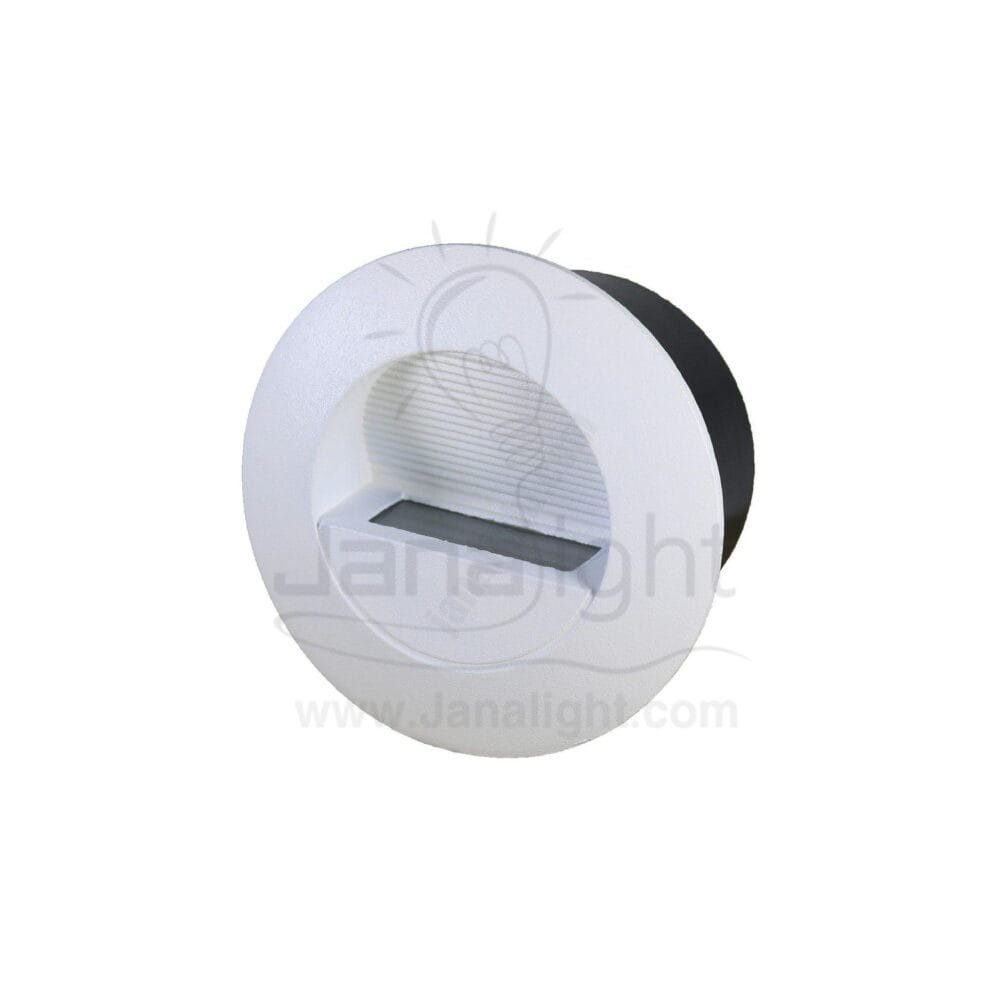 سبوت سلم مدور 3 وات ابيض جنى لايت 3 watt white stair lighting