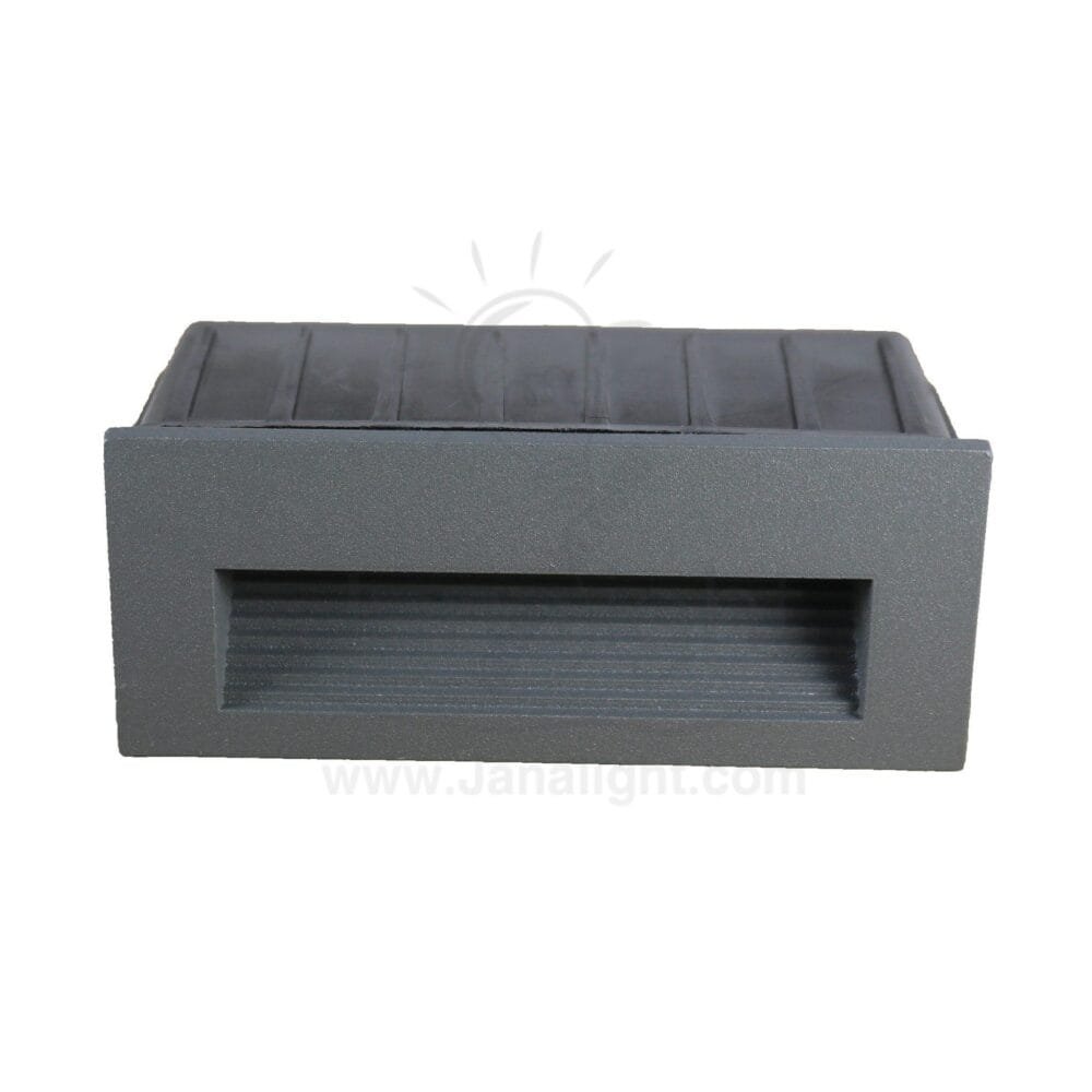 سبوت سلم مستطيل صغير وش 4.5 سم 3 وات رمادي جنى لايت 3 watt grey small stair lighting